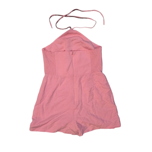 Amanda Uprichard Laurena Romper in Pompeii Pink - Picture 10 of 10